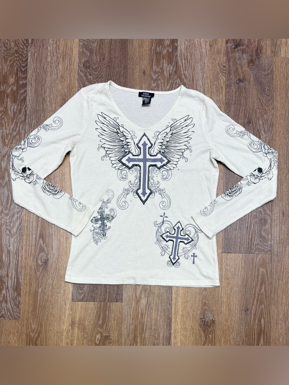 Y2K Social Collision long sleeve thermal